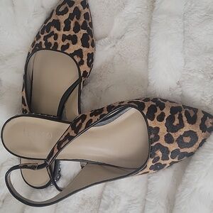 Leopard print slings size 11